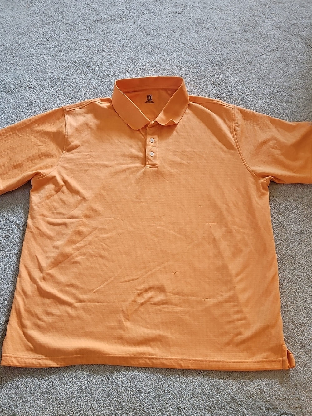 PGA Tour Men's Orange Polo Shirt - Classic Short Sleeve